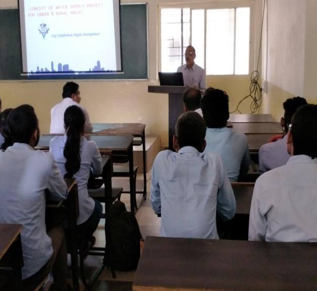 Expert Talk on “Concept of Water Supply Project in Rural and Urban Area” by Er. R. V. Mhaisekar on  19th August 2019